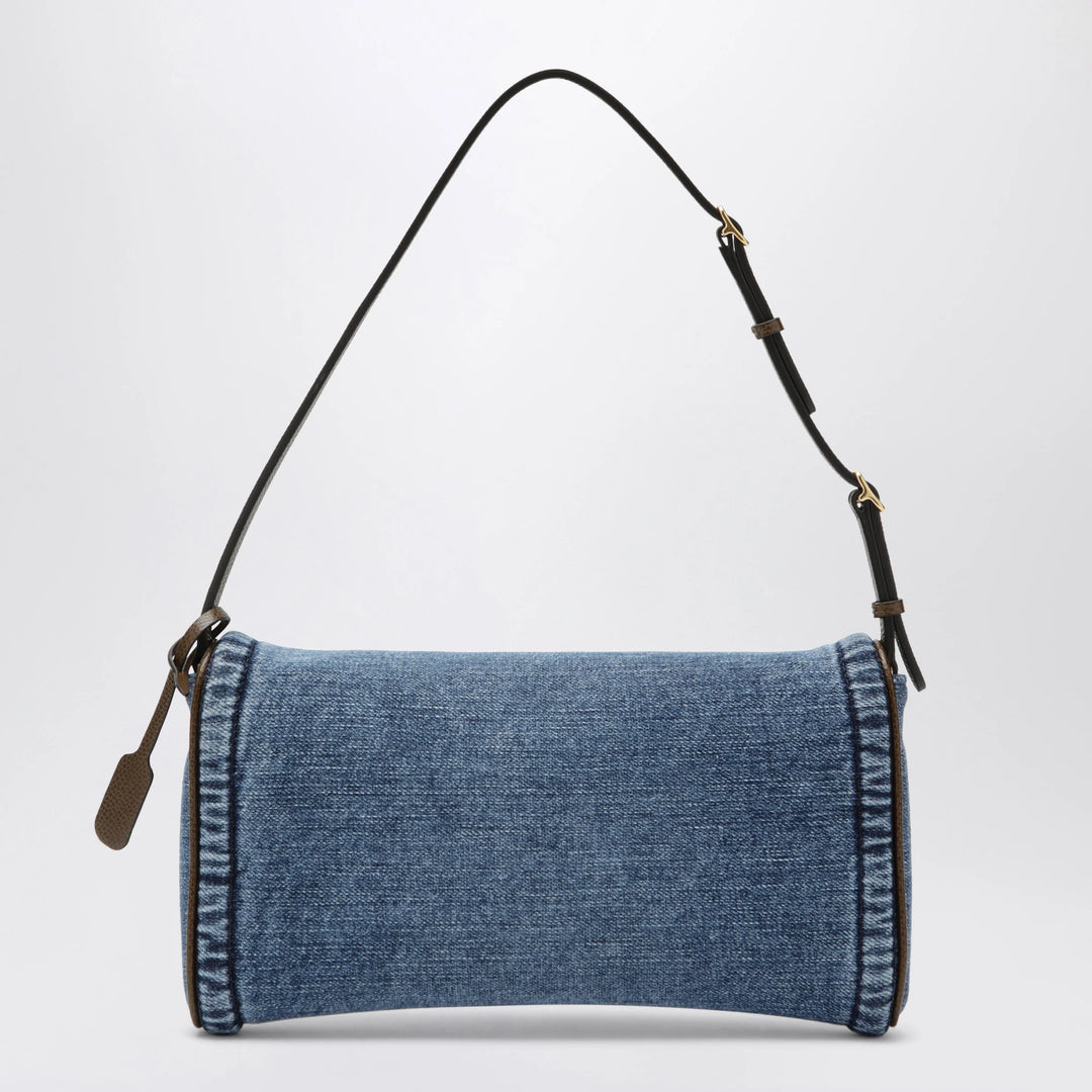 Valentino Garavani - Small DeVain denim shoulder bag