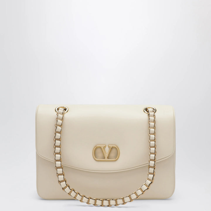 Valentino Garavani - Medium Djuna shoulder bag in nappa leather, white