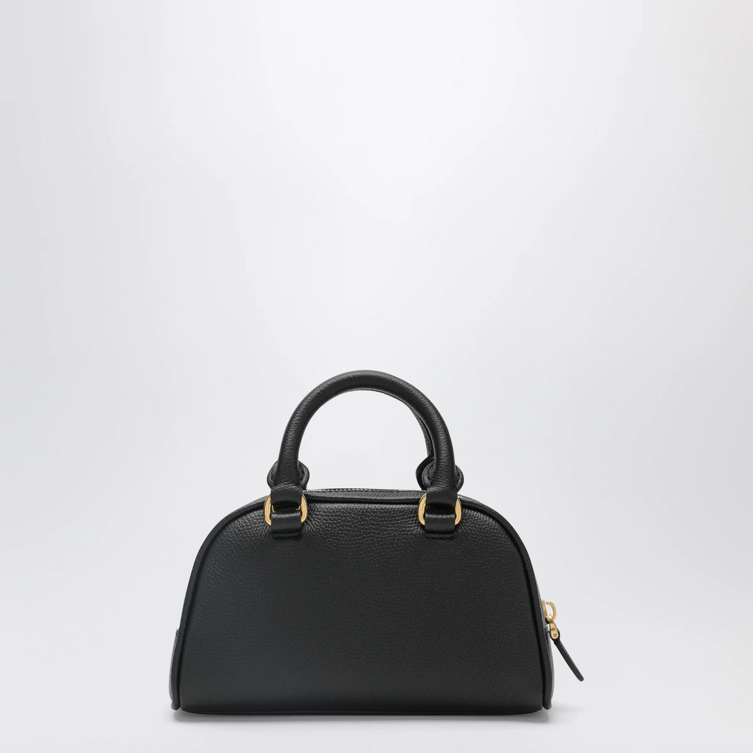 Valentino Garavani - Black VLogo Signature mini duffle bag in grained calfskin