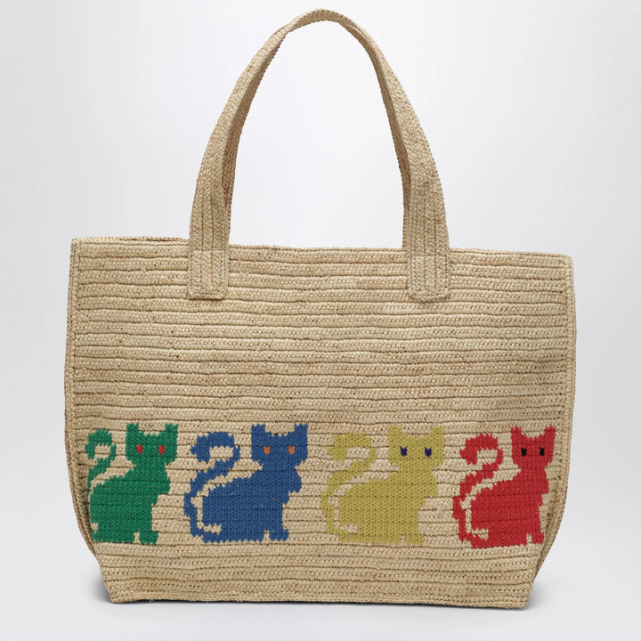 Valentino Garavani - Large Raffiachat shopping bag in raffia