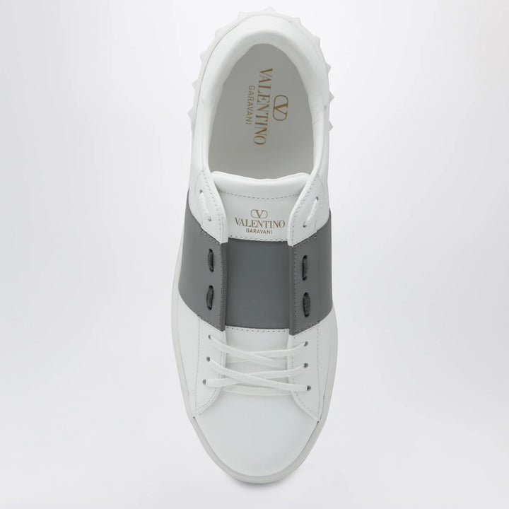 Valentino Garavani - White/Dark Steel Open Sneakers
