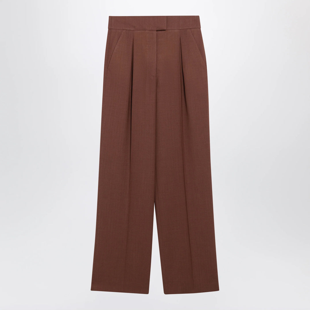 Valentino - Light Brown Wool Trousers