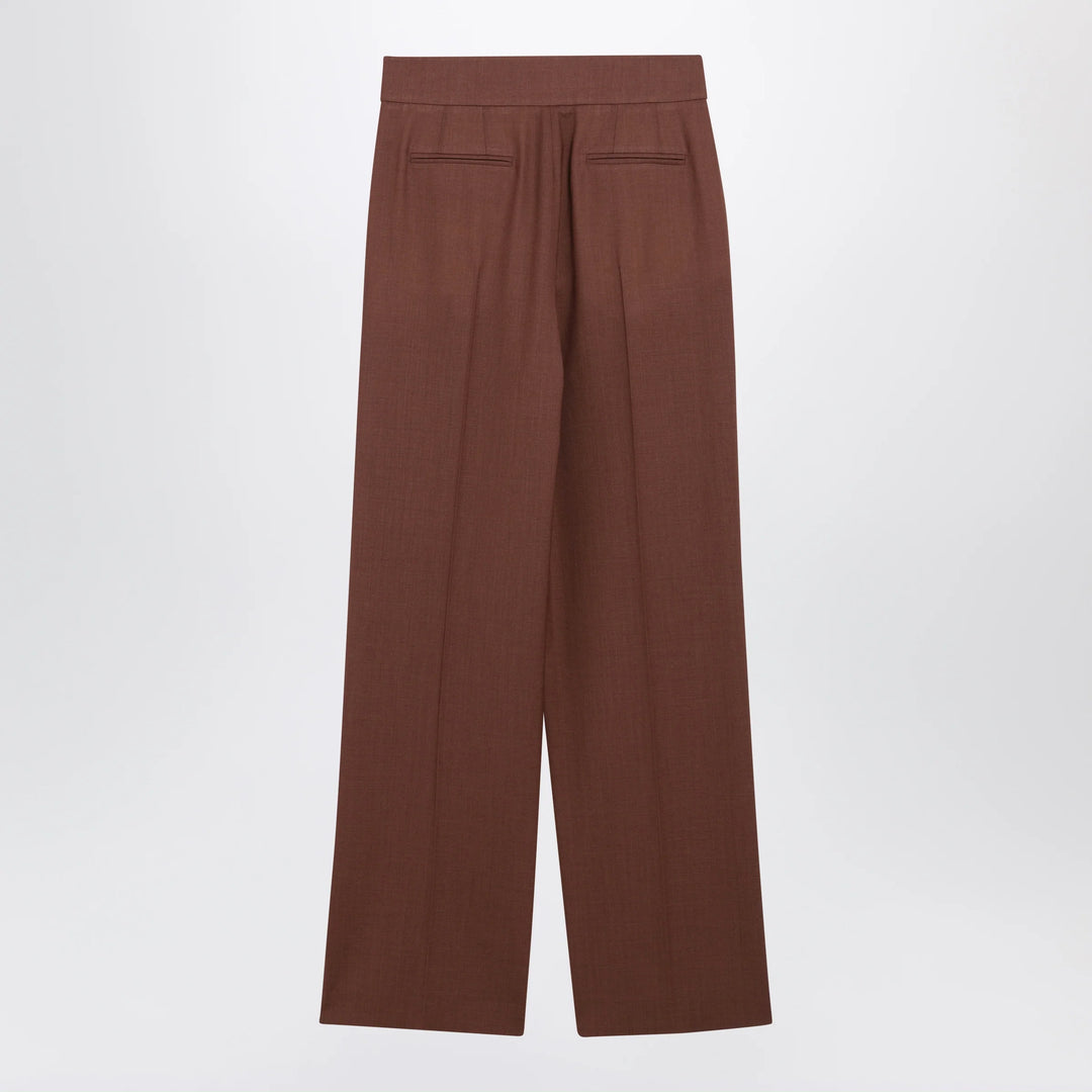 Valentino - Light Brown Wool Trousers