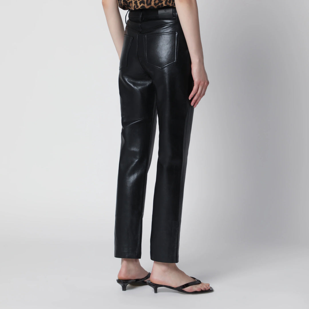 ANINE BING - Black Bruno trousers in regenerated leather