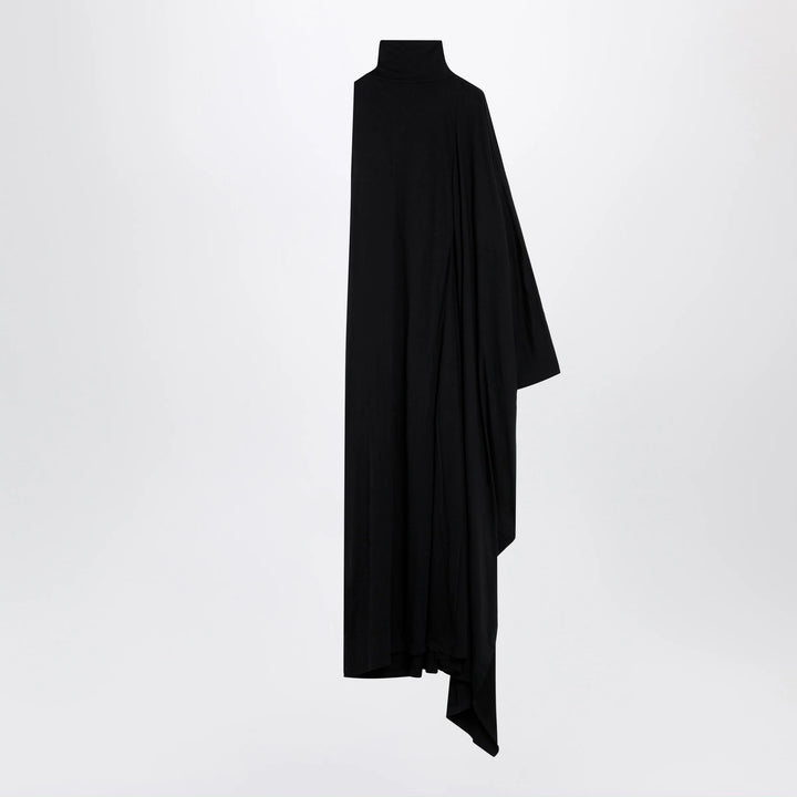 Balenciaga - The Door draped maxi cotton jersey dress in black