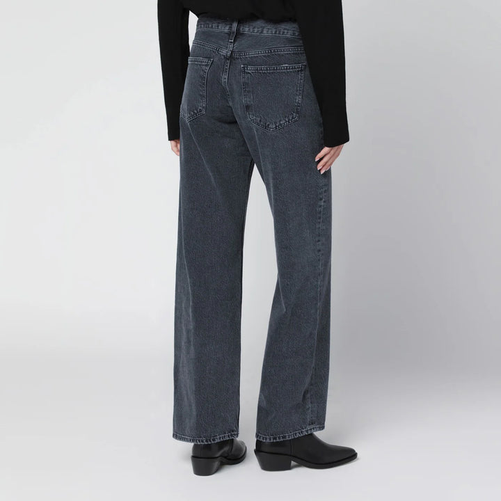AGOLDE - Black faded-effect jeans
