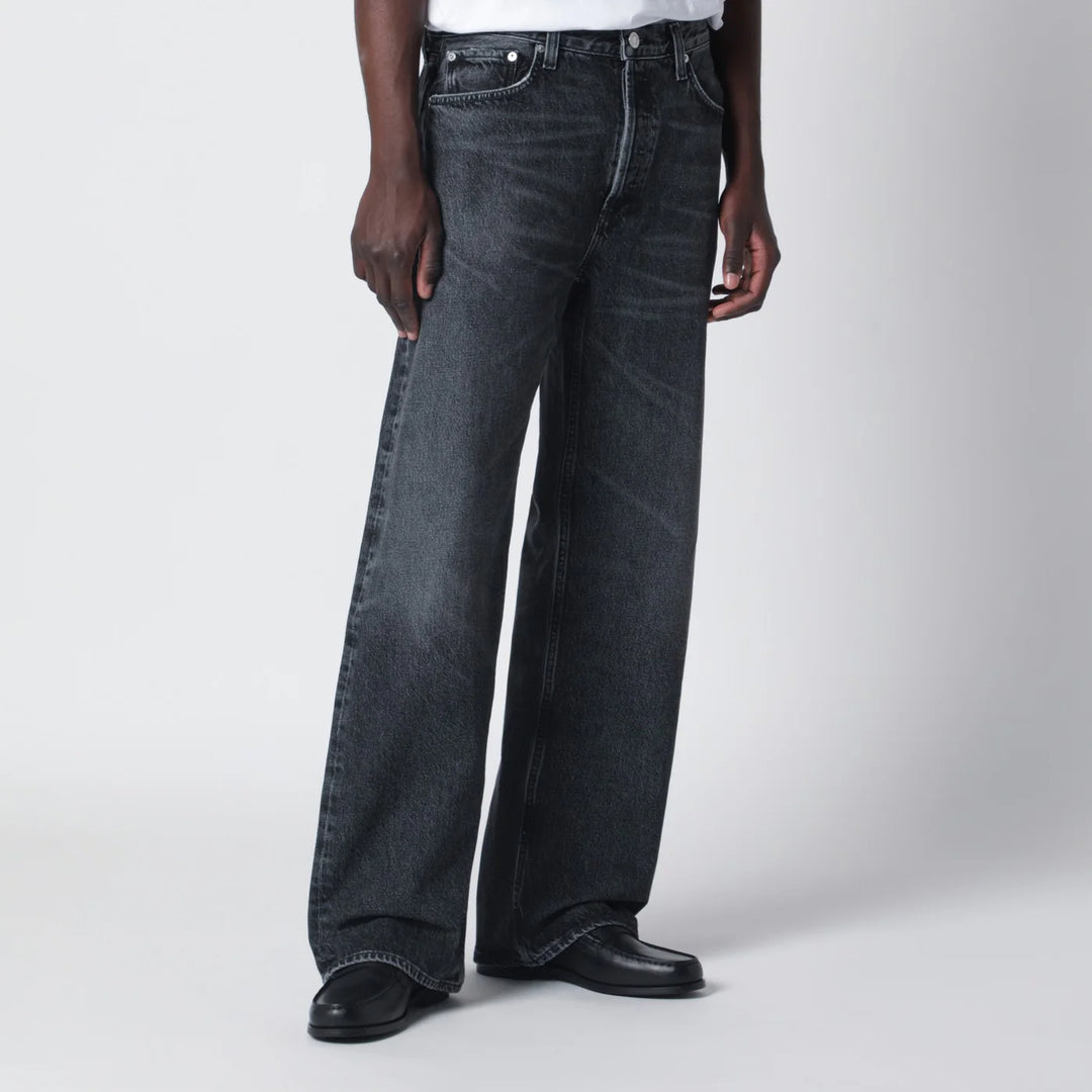 AGOLDE - Dark washed black Afton jeans