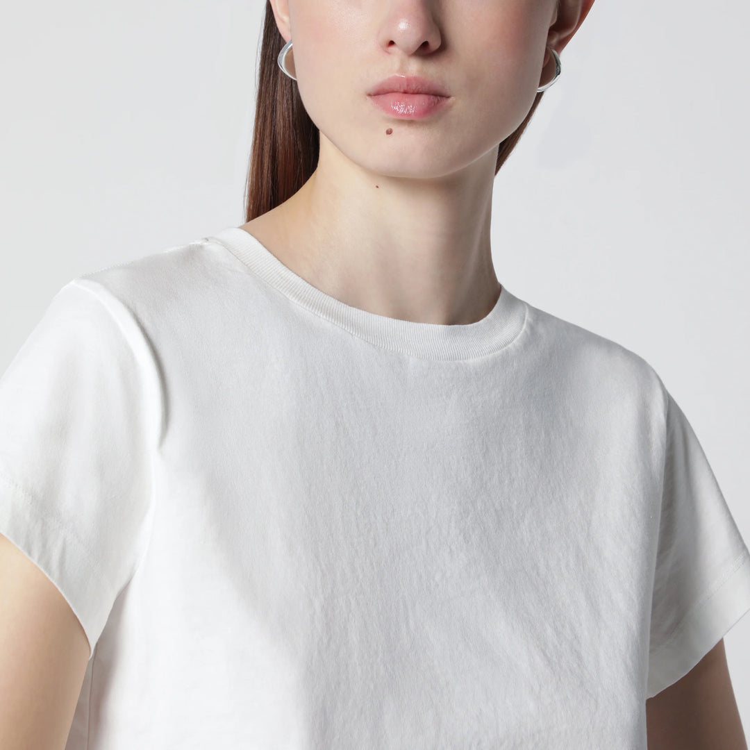 AGOLDE - White cotton crew-neck T-shirt