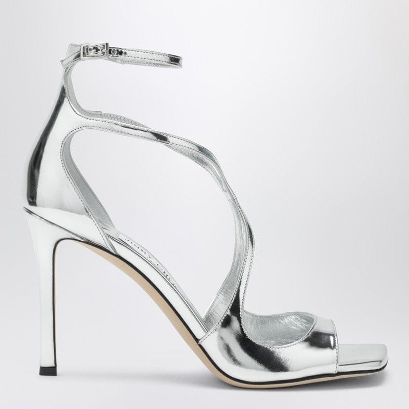 Shoes Jimmy Choo - Azia 95 metallic silver sandals - 38 IT Brand