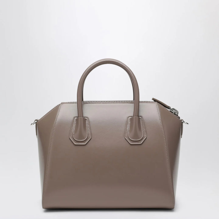 Givenchy - Small Antigona bag in taupe leather