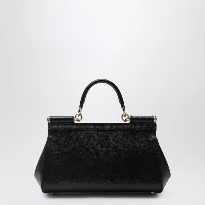 Dolce&amp;Gabbana - Sicily medium top-handle bag in calf leather, black