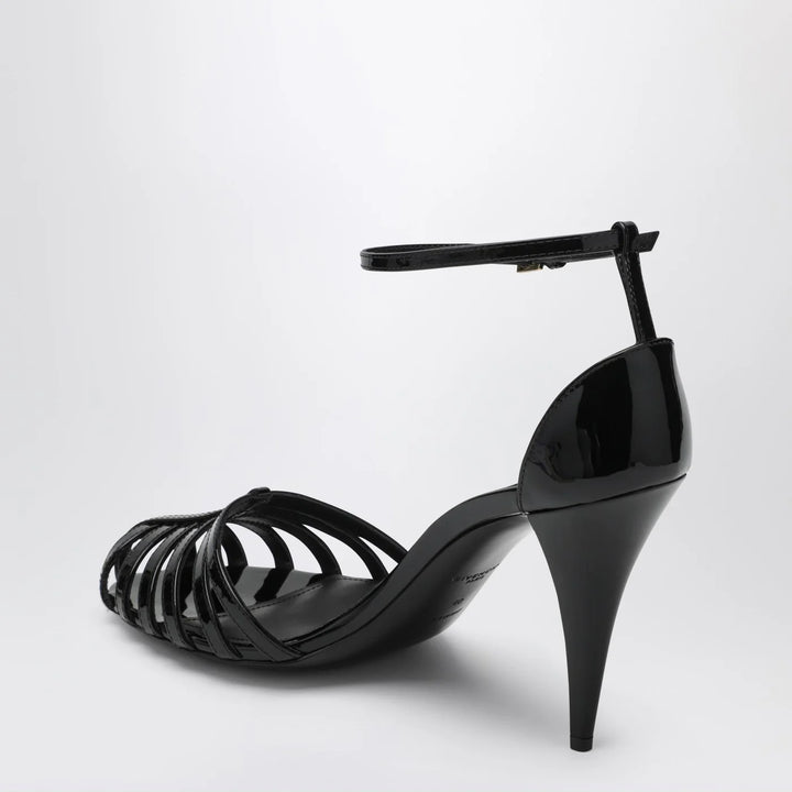 Givenchy - Patent Leather Cage Heeled Sandals