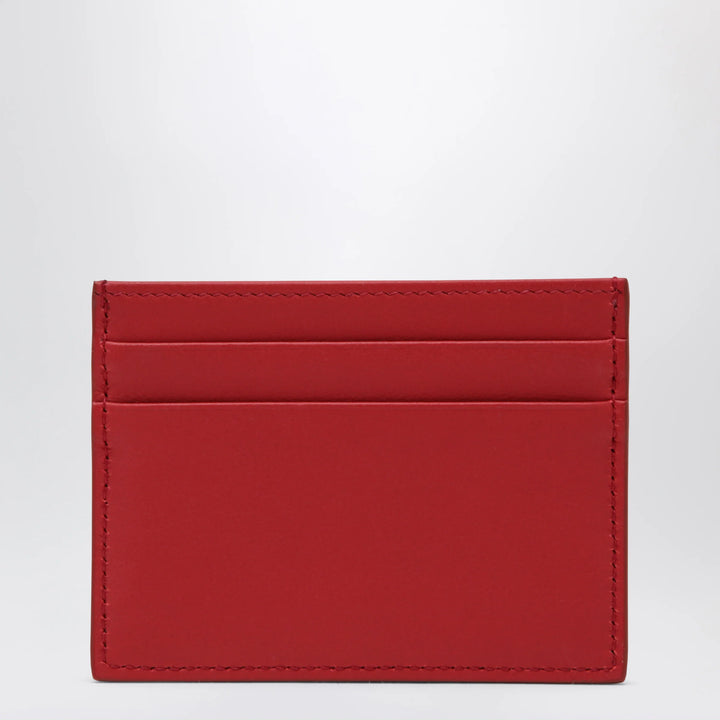 Dolce&amp;Gabbana - Red leather card holder with DG logo
