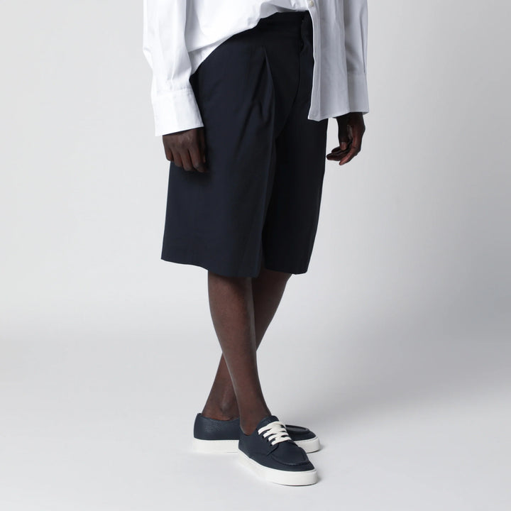 PT Torino - Blue cotton Bermuda shorts