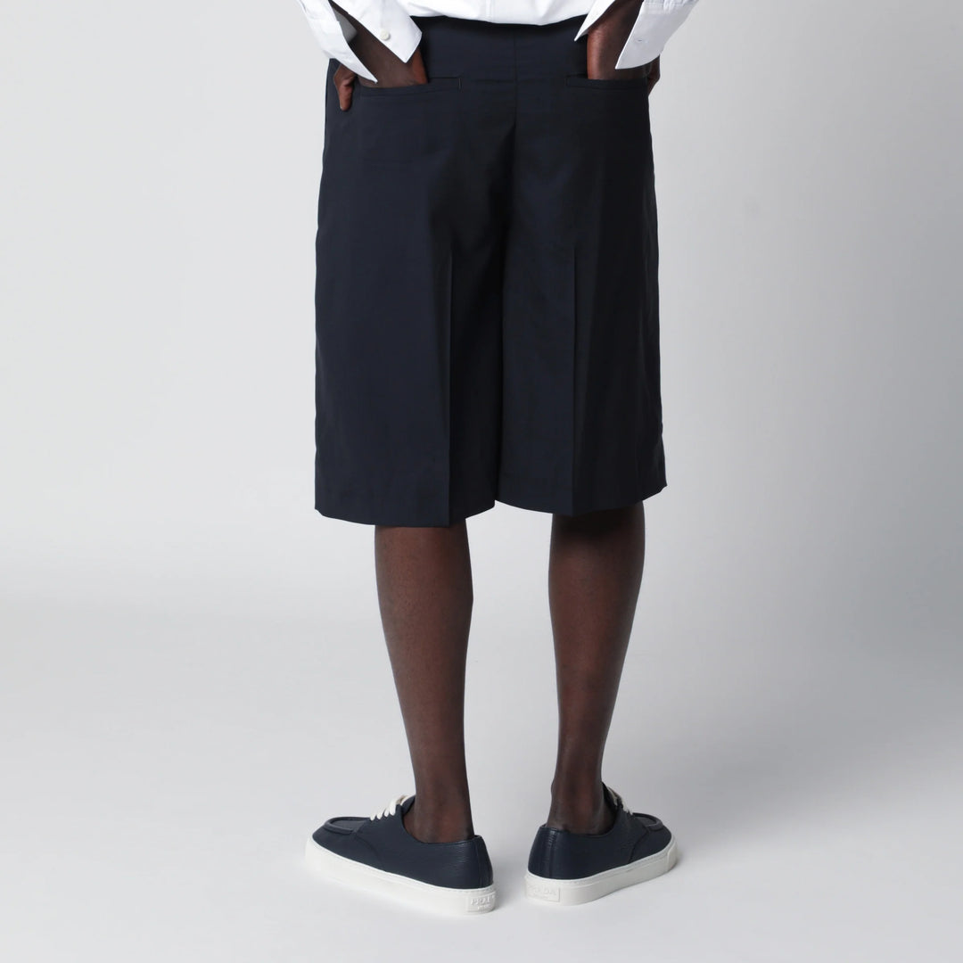 PT Torino - Blue cotton Bermuda shorts