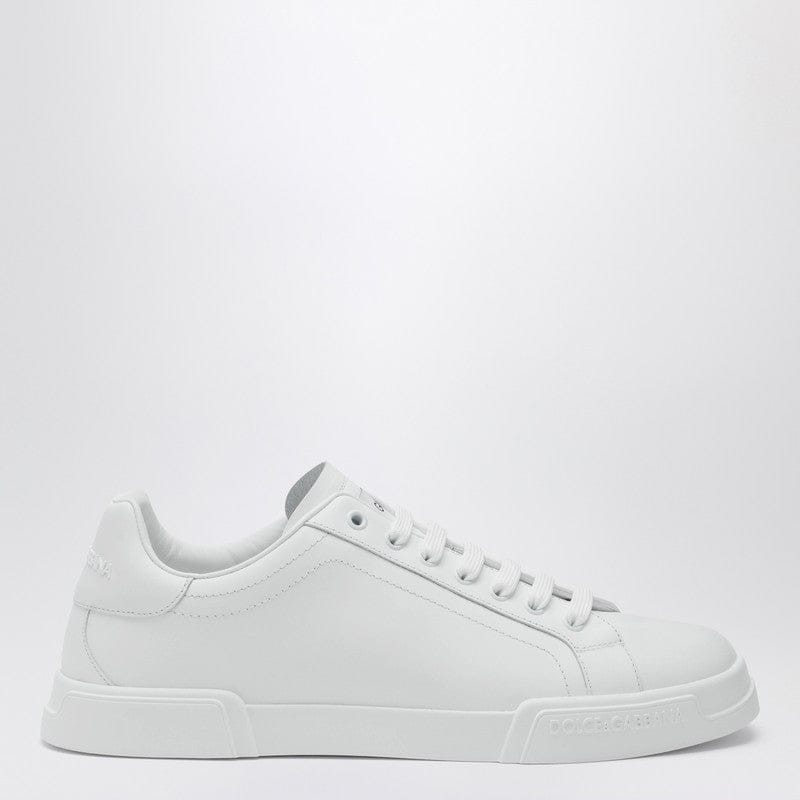 Shoes Dolce&Gabbana - White Portofino sneakers in leather - 40,5 IT Brand