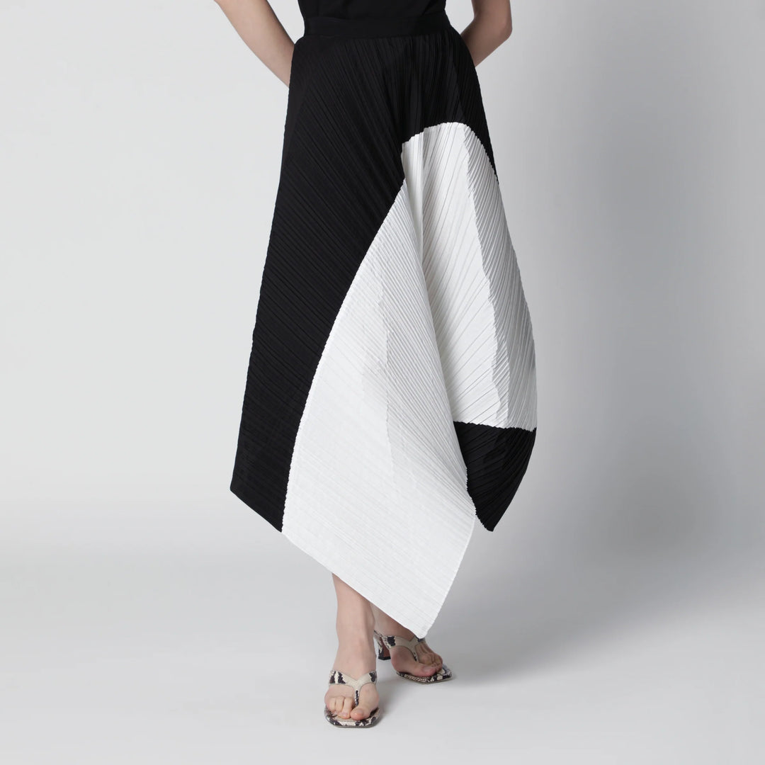 Entire Studios - Asymmetric pleated black skirt