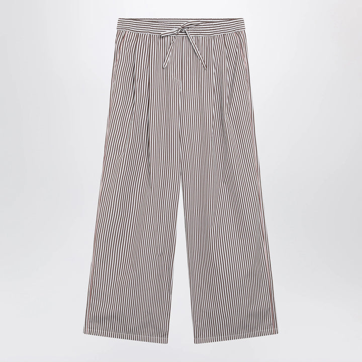 Dolce&amp;Gabbana - Striped cotton and silk poplin shorts