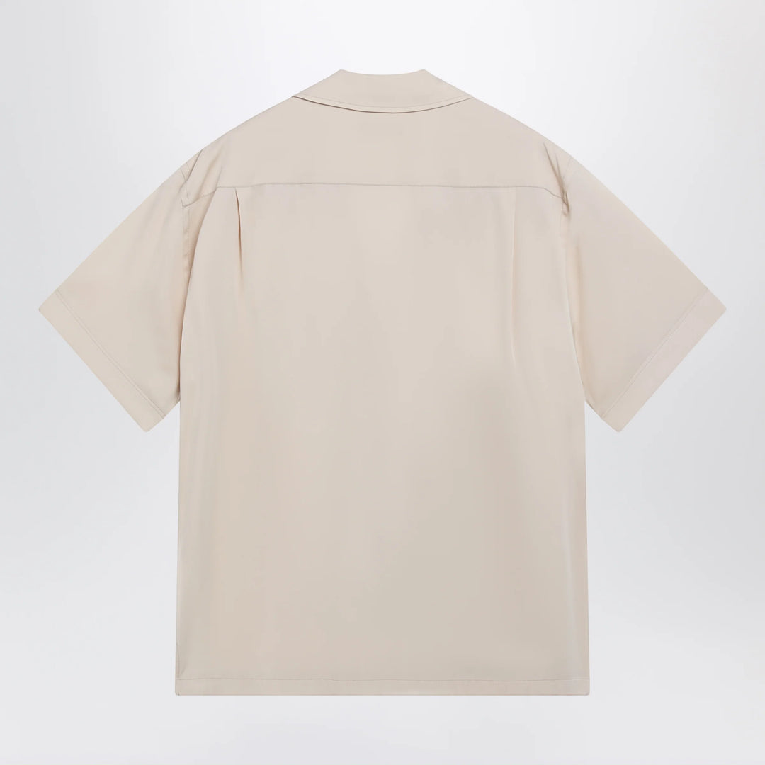 Dolce&amp;Gabbana - Écru silk bowling shirt