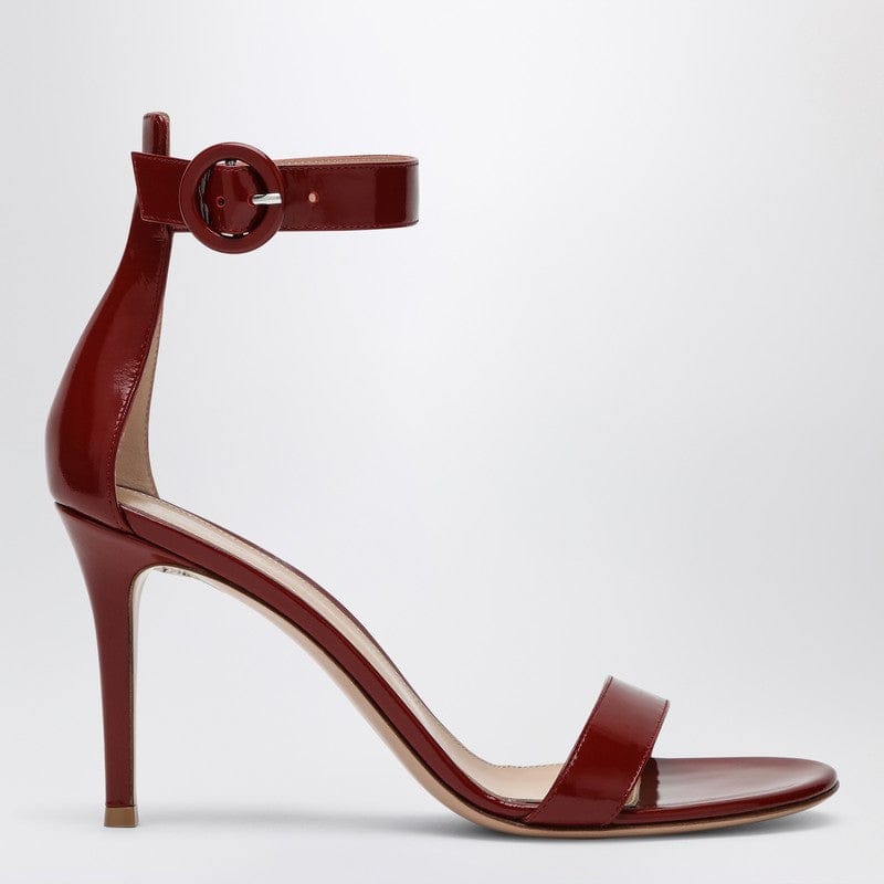 Shoes Gianvito Rossi - Bordeaux Sandal Portofino 85 - 41 IT Brand