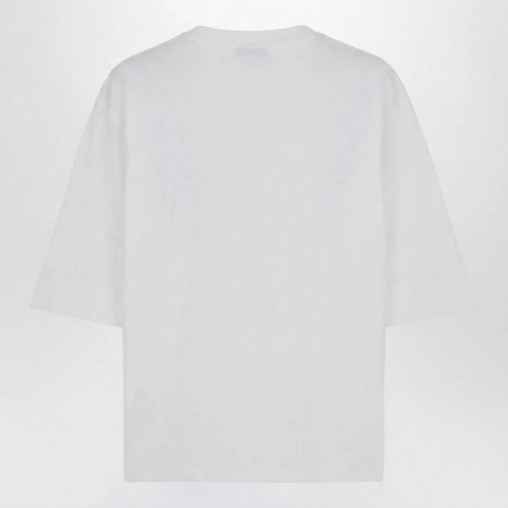 Balmain - Oversized white T-shirt with logo print