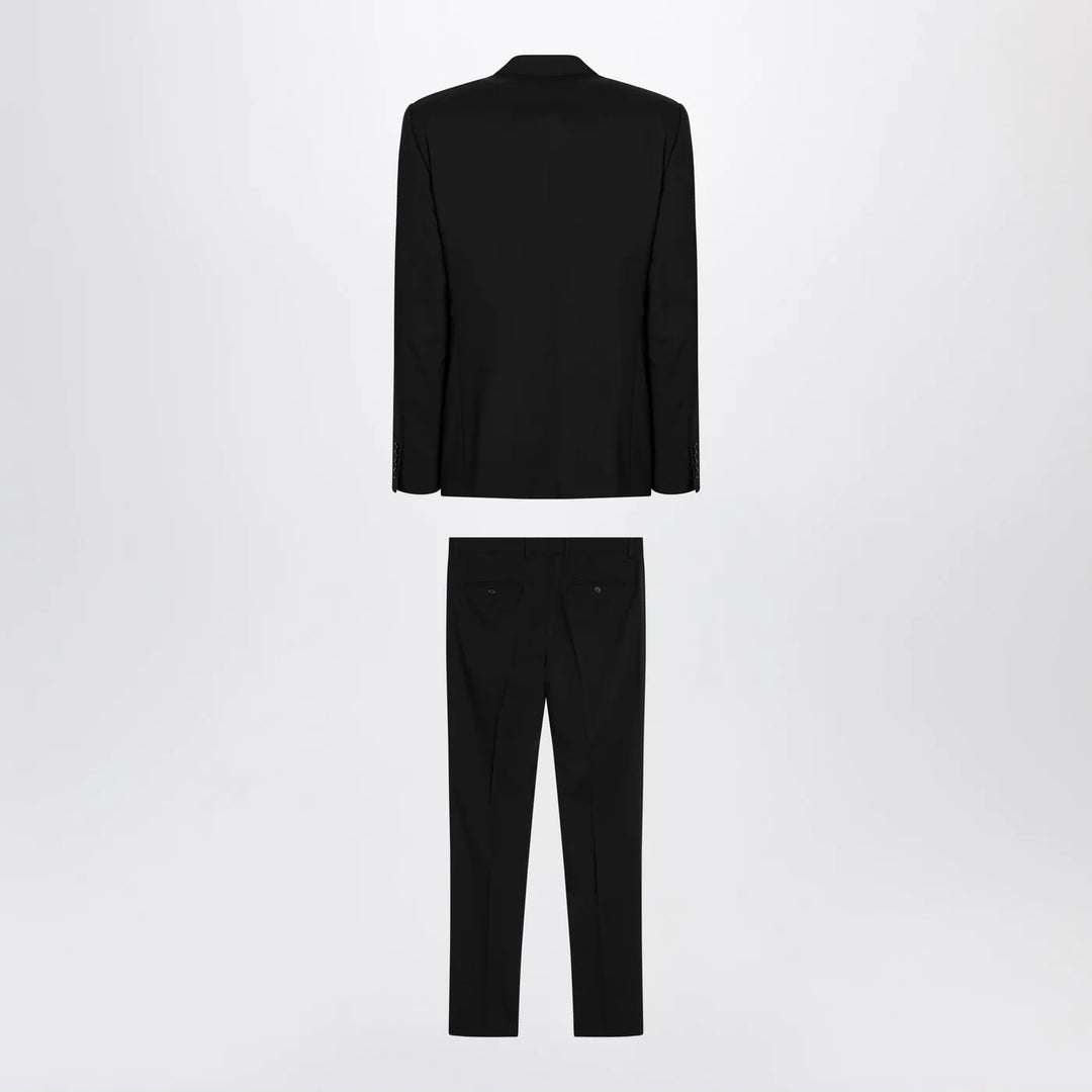 Dolce&amp;Gabbana - Black single-breasted virgin wool suit