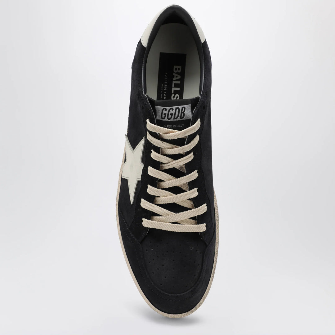Golden Goose - Dark blue/white Ball Star sneakers in suede and leather Brand Apparel &amp; Accessories > Shoes 44 IT