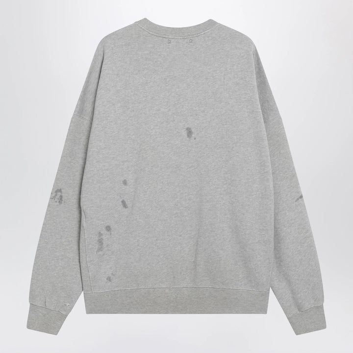 Golden Goose - Grey sweatshirt with college logo graphic