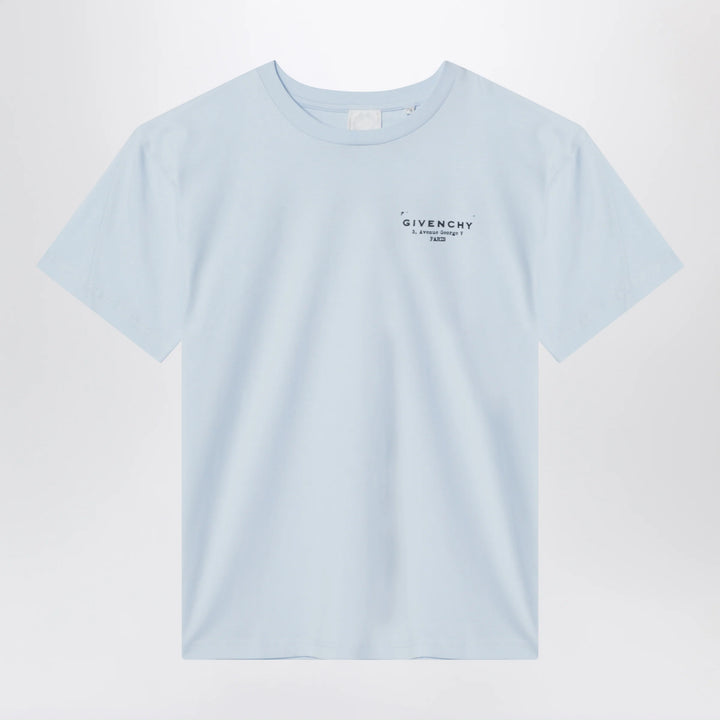 Givenchy - Light blue T-shirt with logo print