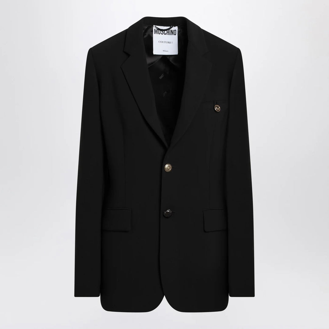 Moschino - Black single-breasted jacket
