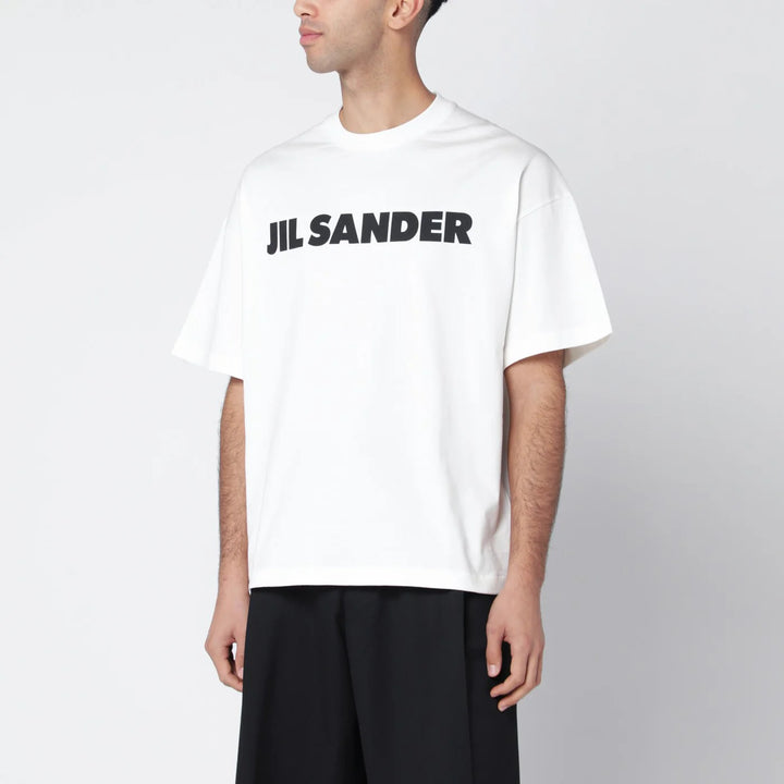 Jil Sander - White boxy T-shirt with logo