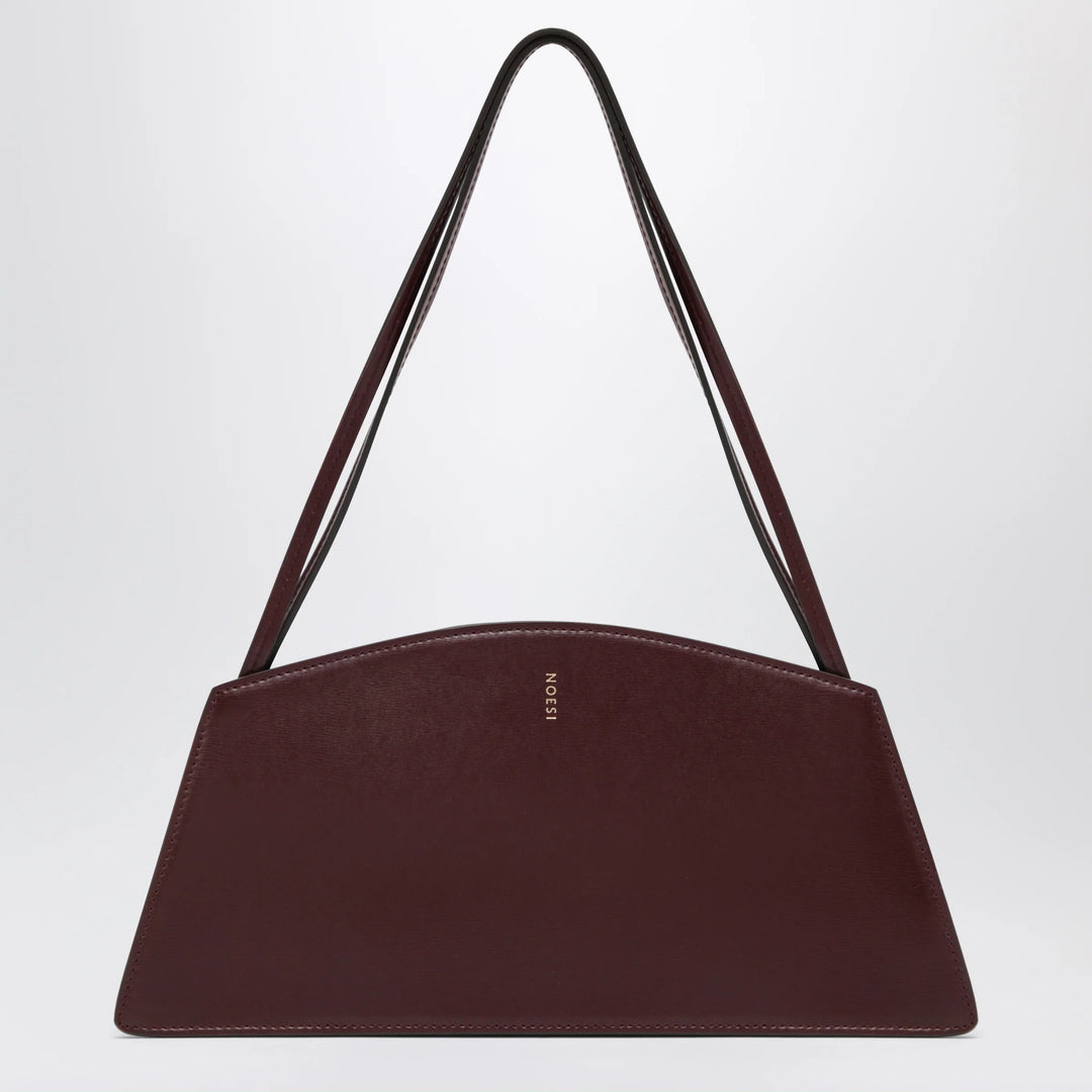 NOESI - Jade plum-colored bag in smooth leather