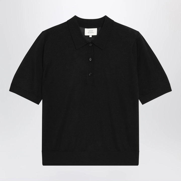 LouLou De Saison - Black Migo Fluid Cashmere Polo