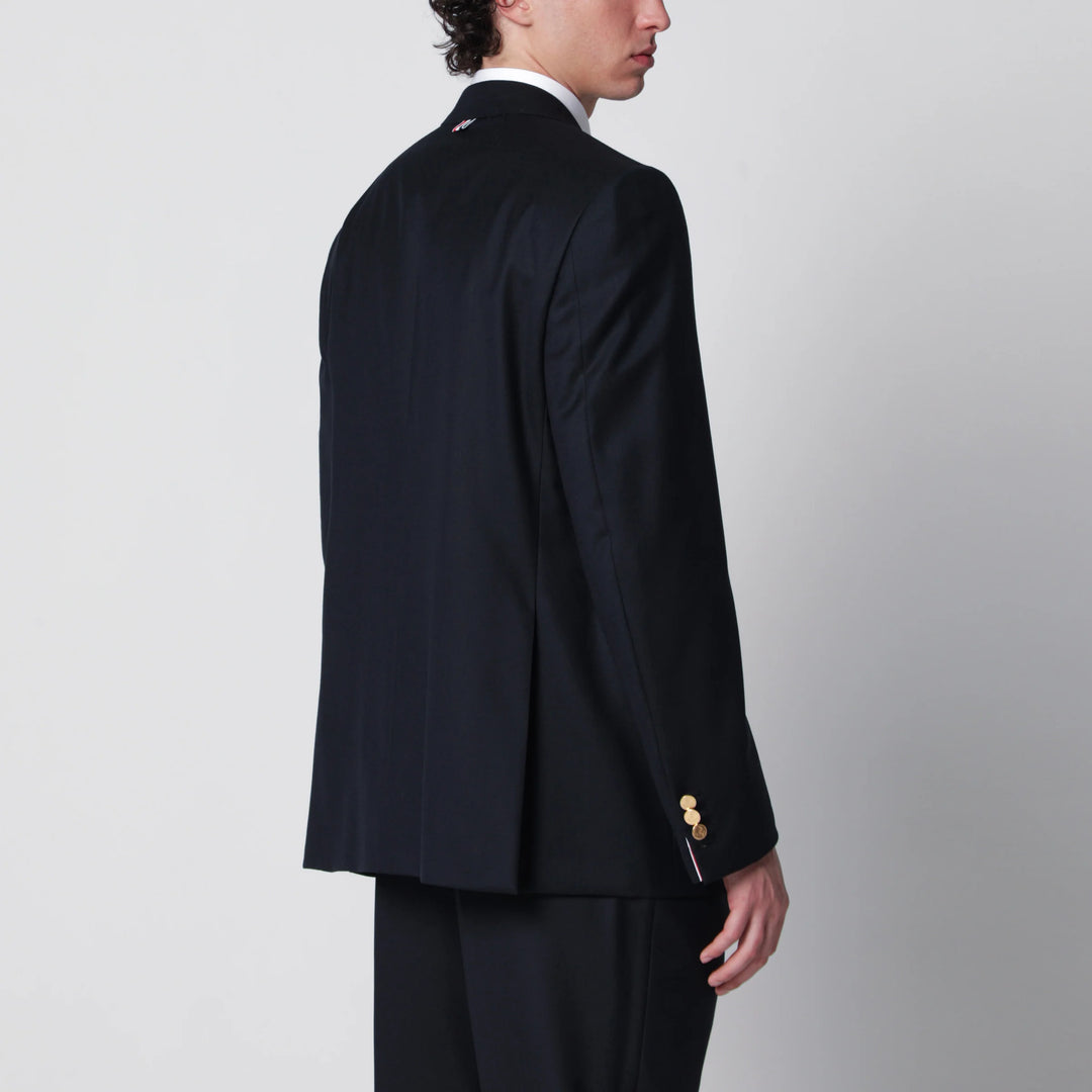 Thom Browne - Single-breasted navy blue wool jacket