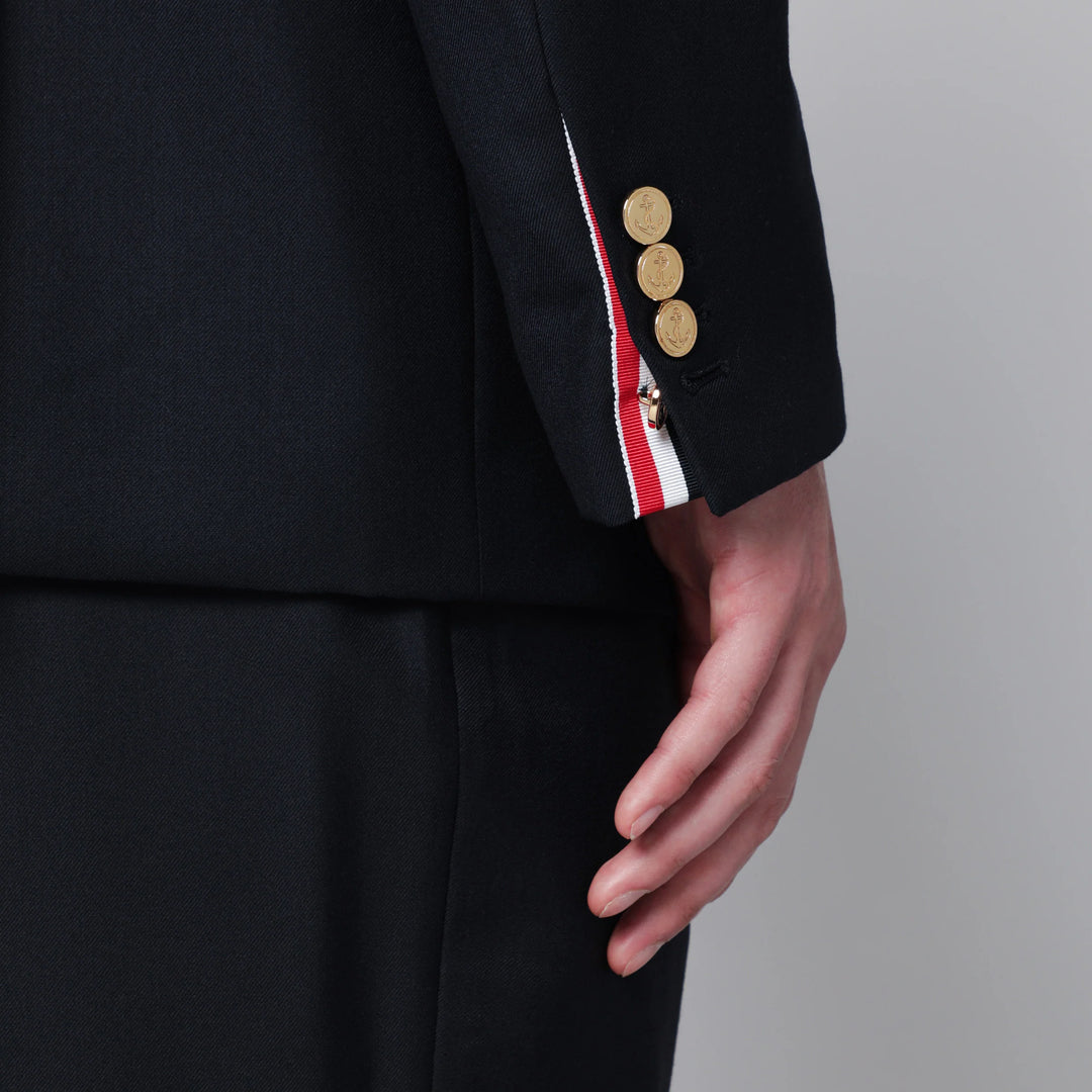 Thom Browne - Single-breasted navy blue wool jacket