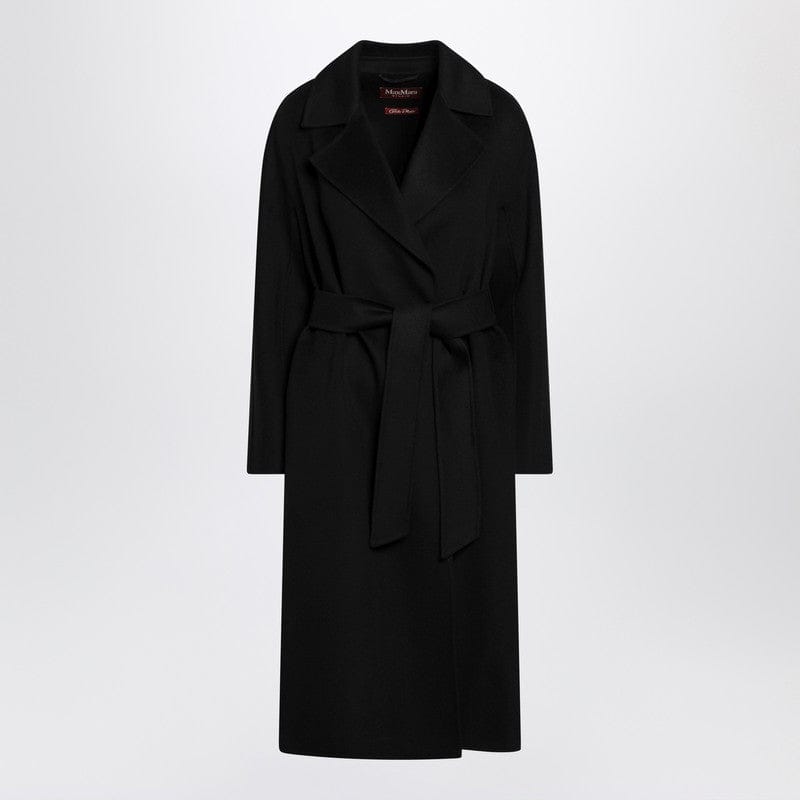Coats & Jackets Max Mara Studio - Black coat with belt - 44 IT Brand