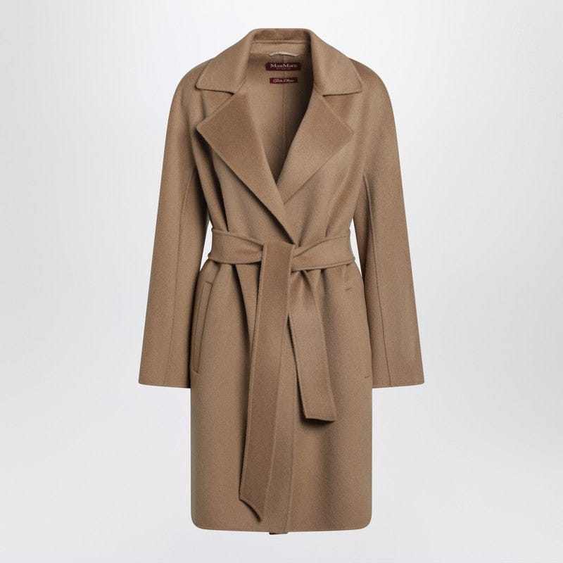 Coats & Jackets Max Mara Studio - Camel wrap coat in cashmere and wool - 40 IT Brand