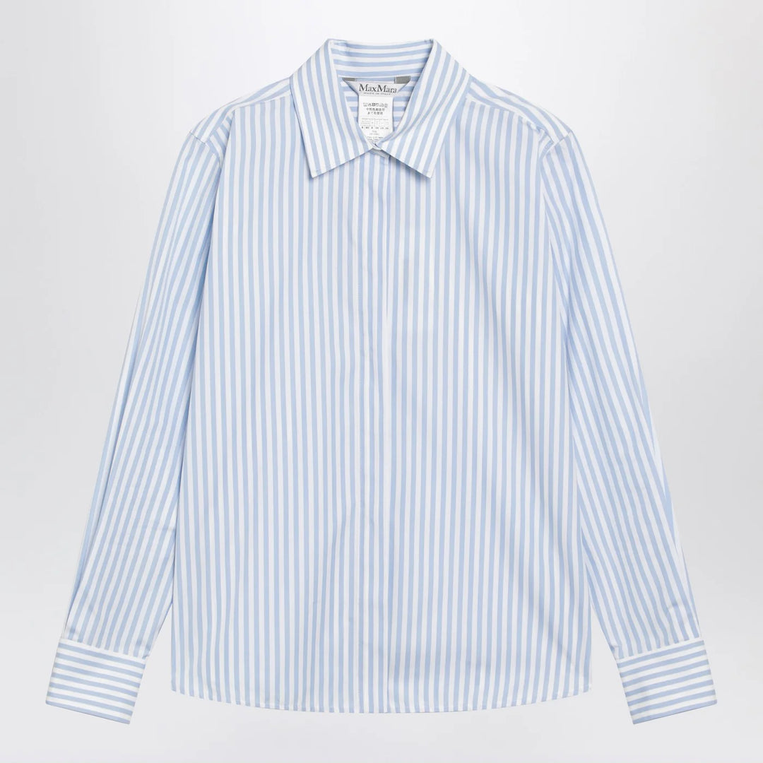 Max Mara - White/light blue striped shirt