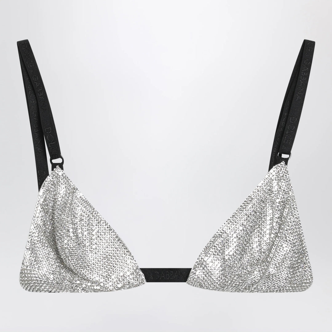 Dolce&amp;Gabbana - Crystal mesh bra in crystal