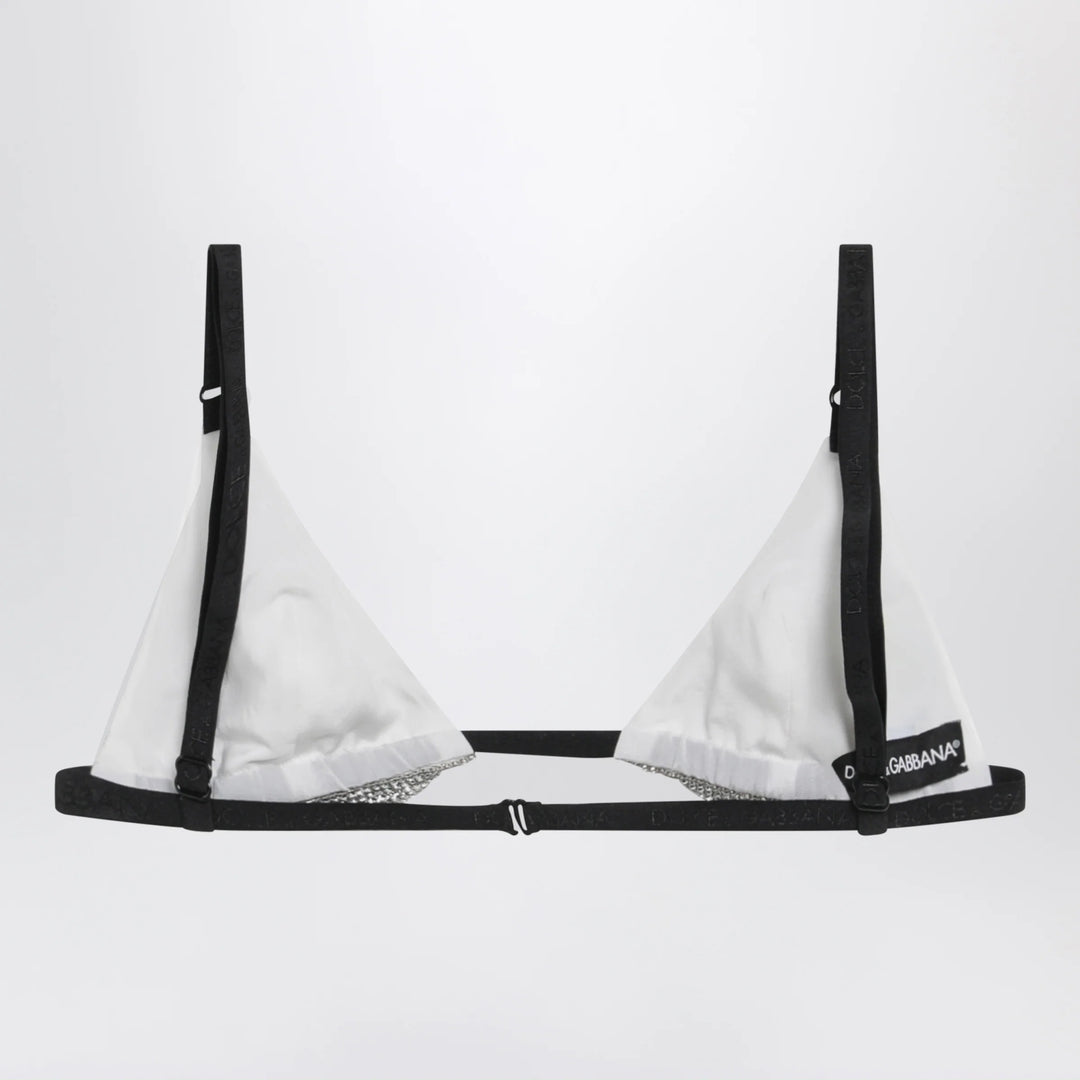 Dolce&amp;Gabbana - Crystal mesh bra in crystal