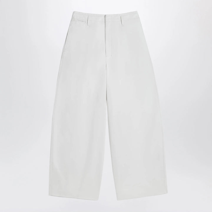 LEMAIRE - Rice-white cotton trousers