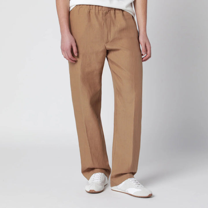 Lardini - Camel linen trousers