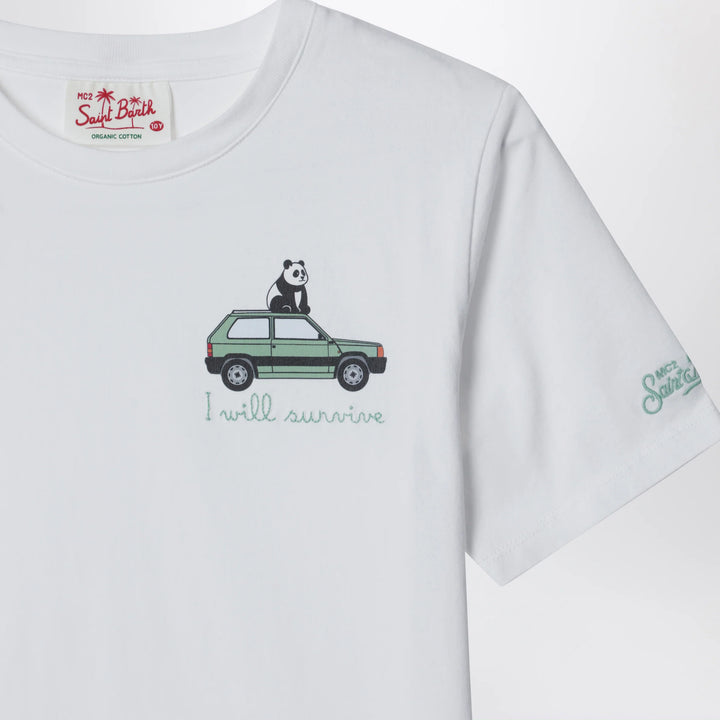 MC2 Saint Barth - White I Will Survive T-shirt