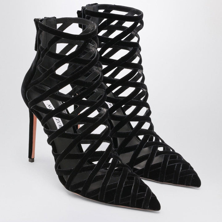 Pumps 36.5 Aquazzura Black perforated décolleté with zip Brand