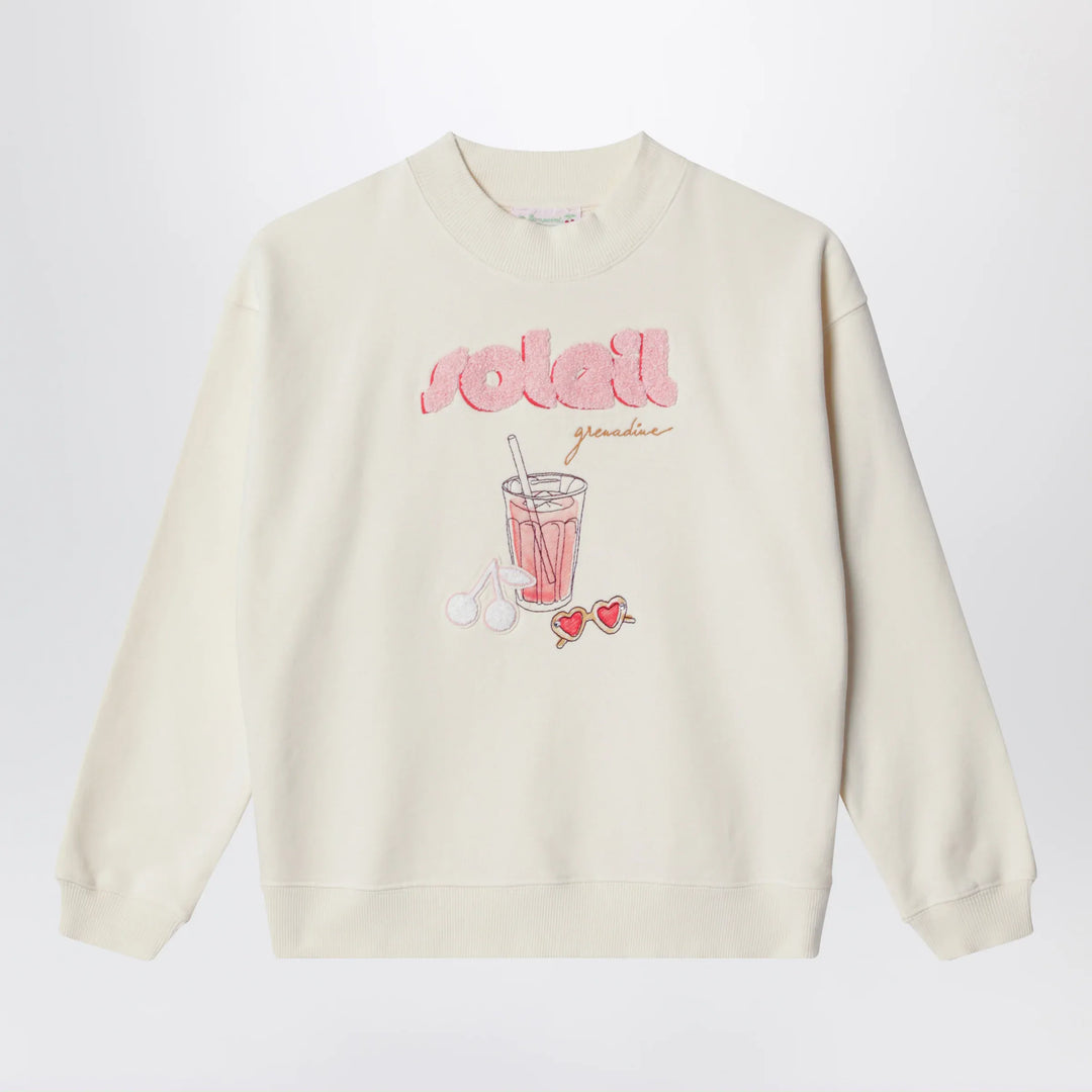 Bonpoint - Écru cotton sweatshirt