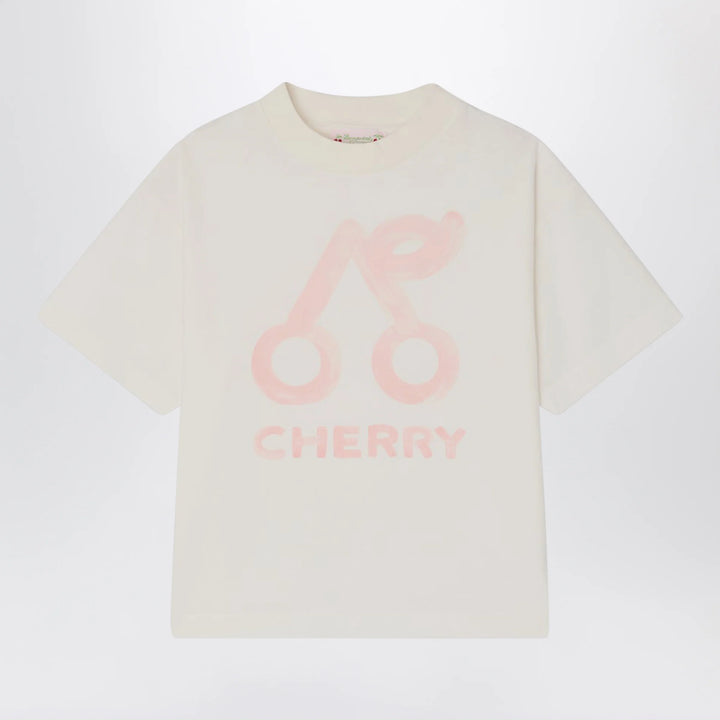 Bonpoint - Lele white T-shirt with cherry print