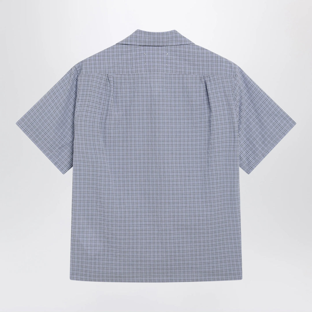 Maison Margiela - Light blue check bowling shirt
