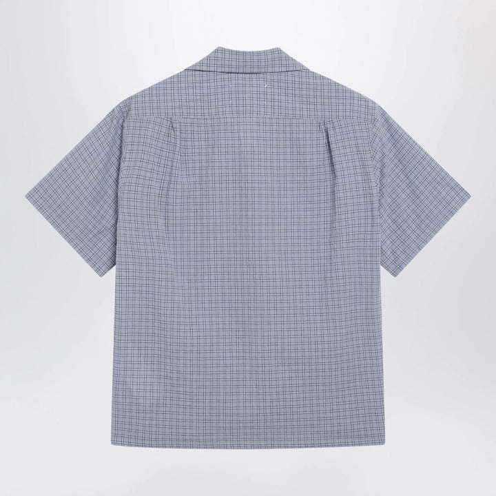 Maison Margiela - Light blue check bowling shirt