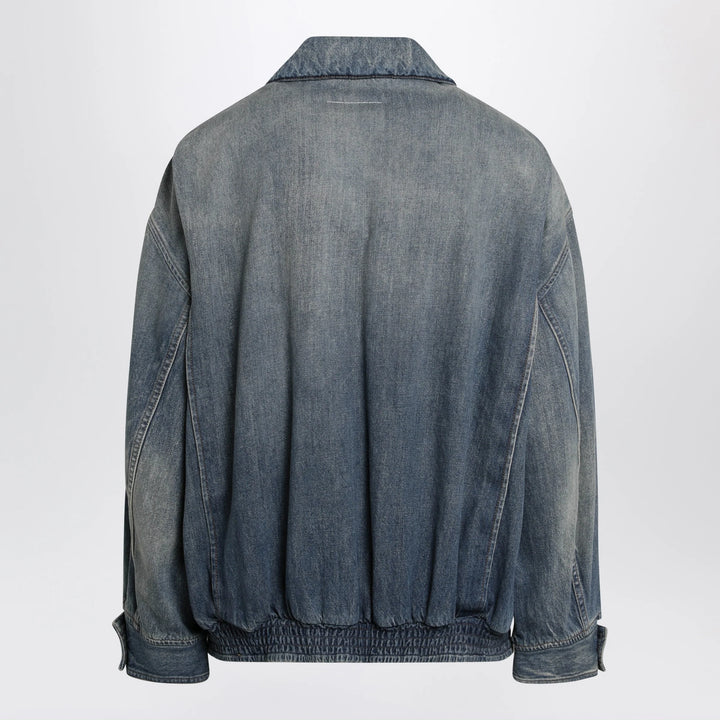 MM6 Maison Margiela - Blue denim jacket with flap pockets
