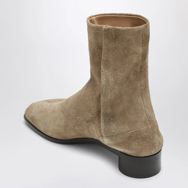 Maison Margiela - Beige suede Tabi ankle boots